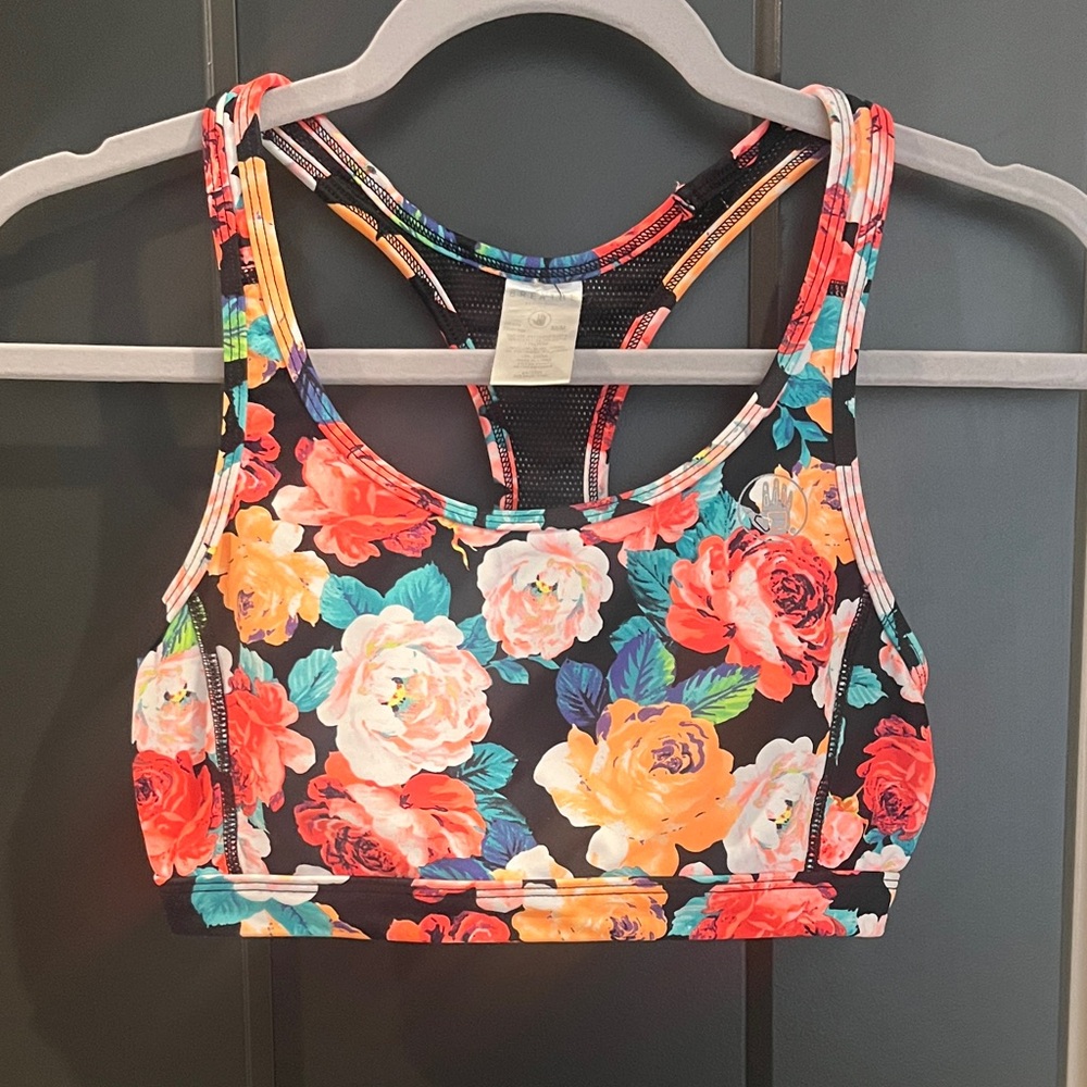 Body Glove Black Floral Sports Bra